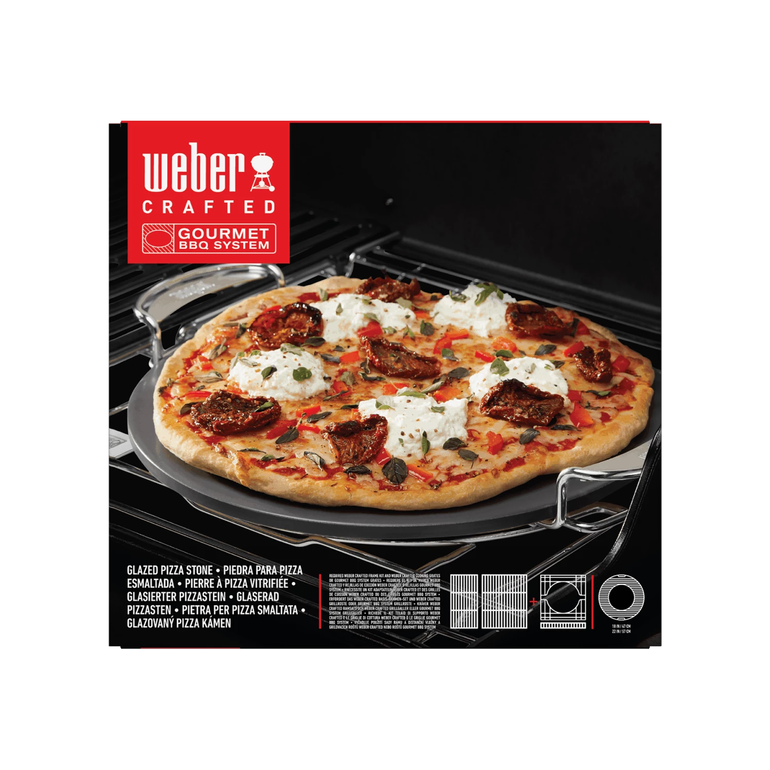 Pierre à Pizza Vitrifiée WEBER CRAFTED Gourmet BBQ System 4 Pierre à Pizza Vitrifiée WEBER CRAFTED Gourmet BBQ System – Image 2